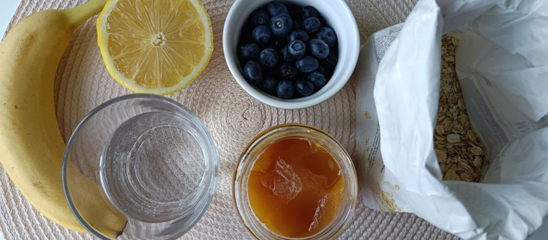 Ingrédients pour smoothie bowl