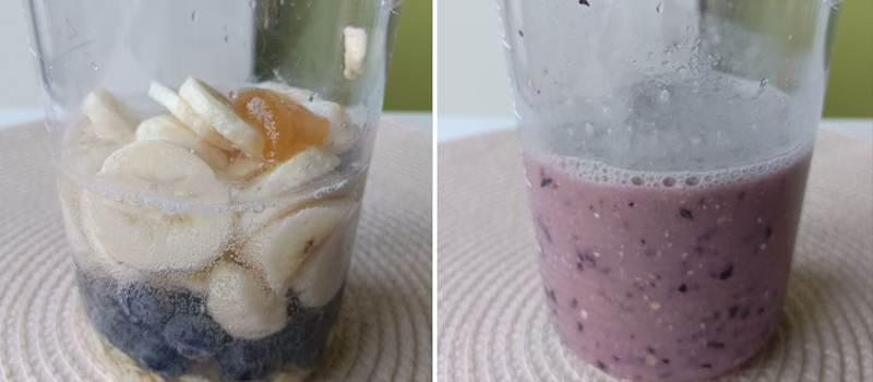 Mixage du smoothie